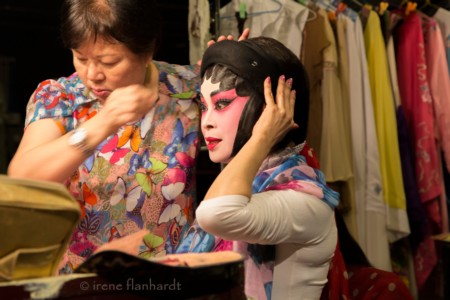 female lead tang yau ngan rehearsing her lines | 2016